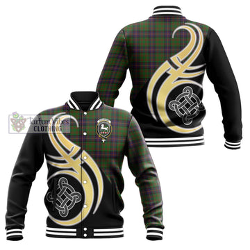 Cochrane Tartan Baseball Jacket with Family Crest and Celtic Symbol Style