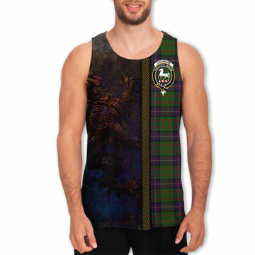 Cochrane Tartan Family Crest Men's Tank Top Alba Gu Brath Be Brave Lion Ancient Style Men - Tartan Vibes Clothing