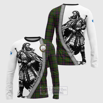 Cochrane Tartan Clan Crest Long Sleeve T-Shirt with Highlander Warrior Celtic Style