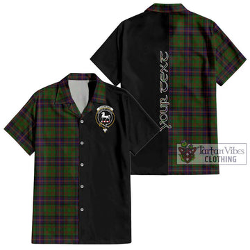 Cochrane Tartan Short Sleeve Button Shirt with Family Crest and Half Of Me Style