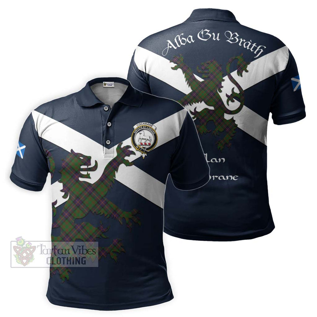 Tartan Vibes Clothing Cochrane Tartan Lion Rampant Polo Shirt – Proudly Display Your Heritage with Alba Gu Brath and Clan Name