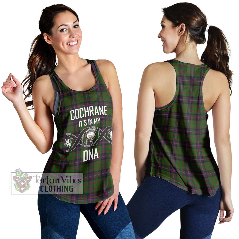 Cochrane Tartan Women's Racerback Tanks with Family Crest DNA In Me Style 4XL - Tartanvibesclothing Shop