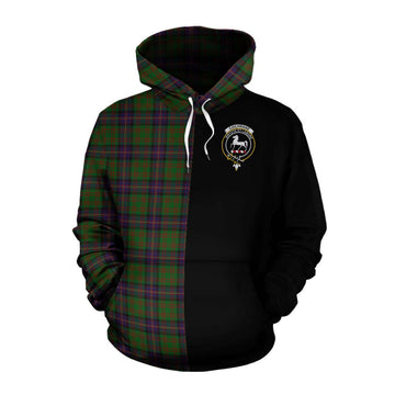 Cochrane Tartan Cotton Hoodie with Family Crest and Half Of Me Style