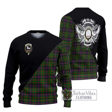 Cochrane Tartan Ugly Sweater with Family Crest and Military Logo Style