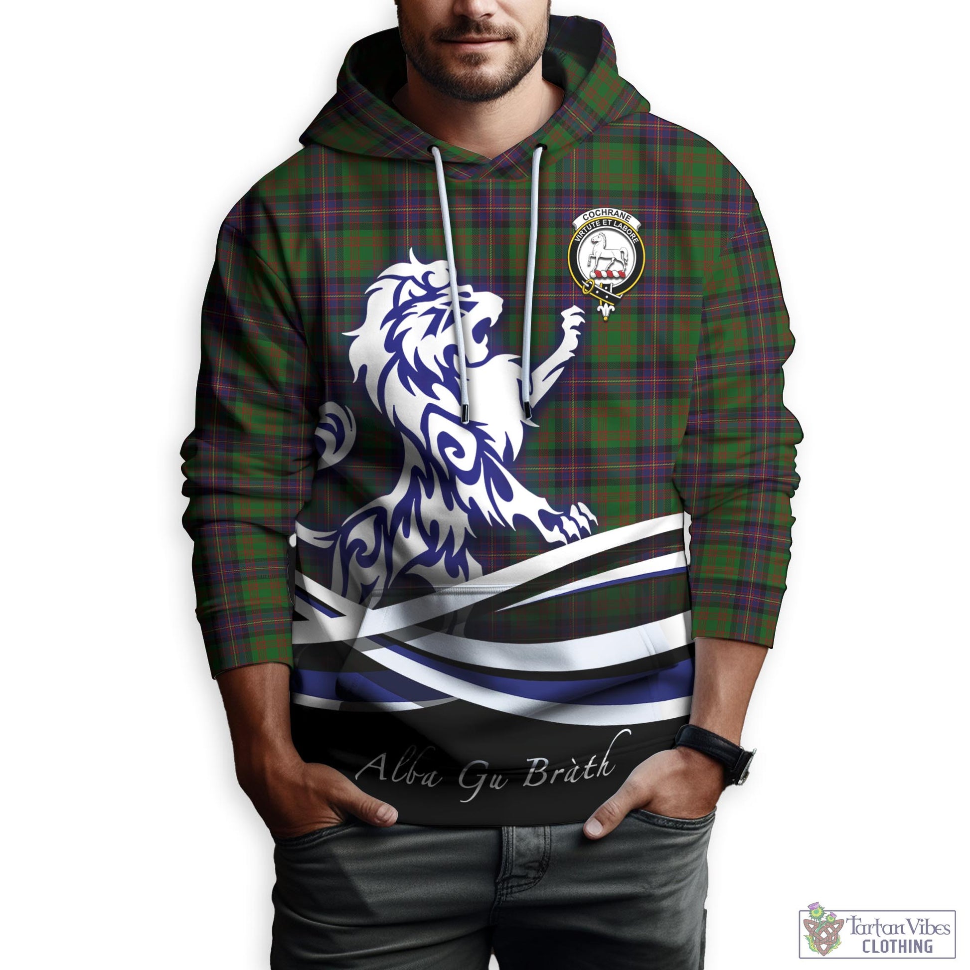 cochrane-tartan-hoodie-with-alba-gu-brath-regal-lion-emblem