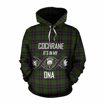 Cochrane Tartan Cotton Hoodie with Family Crest DNA In Me Style