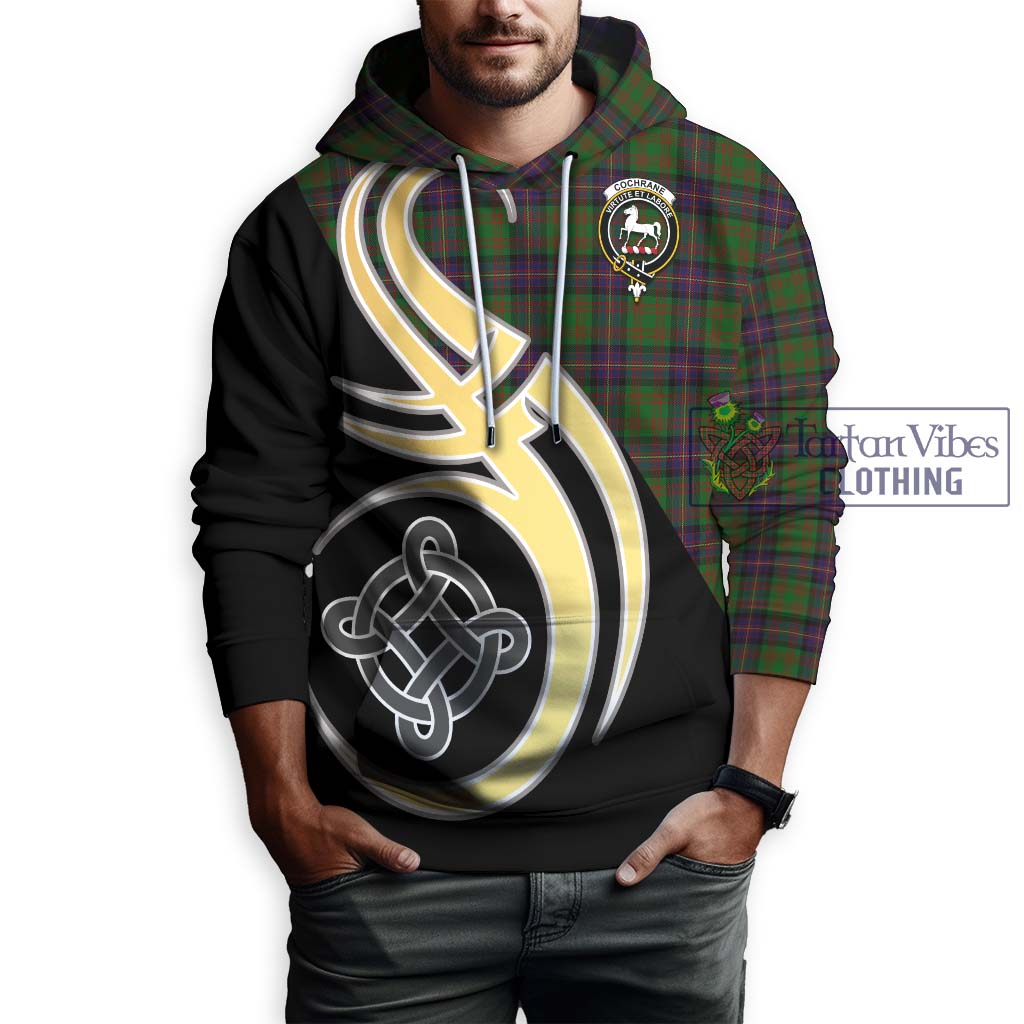 Cochrane Tartan Hoodie with Family Crest and Celtic Symbol Style Zip Hoodie - Tartan Vibes Clothing