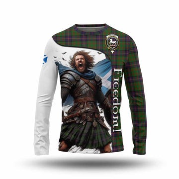 Cochrane Crest Tartan Long Sleeve T-Shirt Inspired by the Freedom of Scottish Warrior