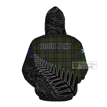 Cochrane Crest Tartan Cotton Hoodie with New Zealand Silver Fern Half Style