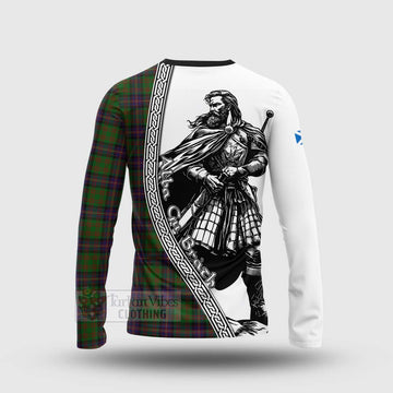 Cochrane Tartan Clan Crest Long Sleeve T-Shirt with Highlander Warrior Celtic Style