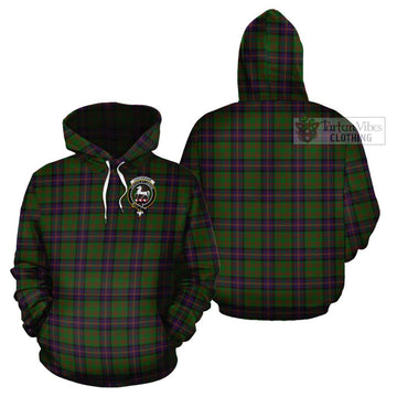 Cochrane Tartan Cotton Hoodie with Family Crest