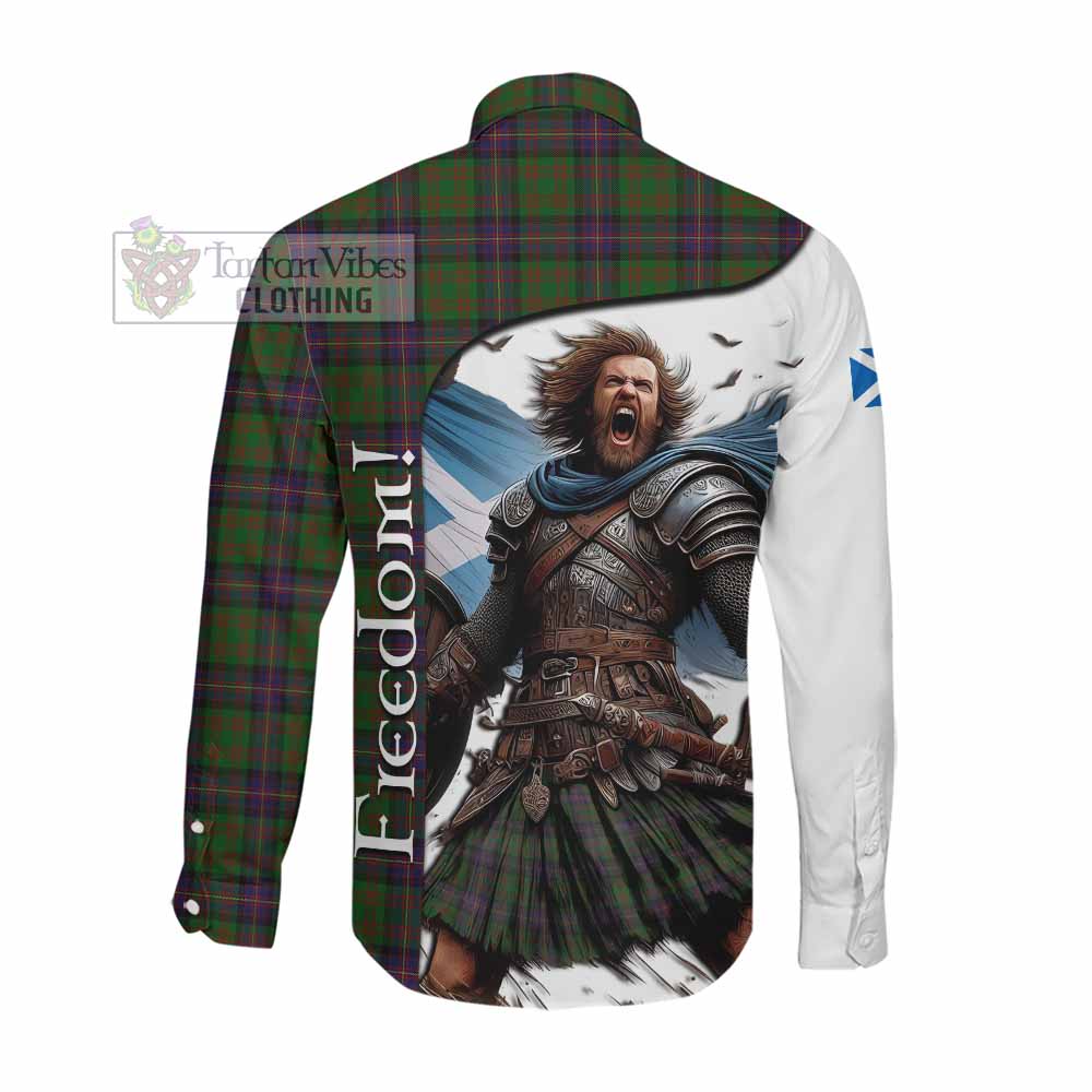 Tartan Vibes Clothing Cochrane Crest Tartan Long Sleeve Button Shirt Inspired by the Freedom of Scottish Warrior