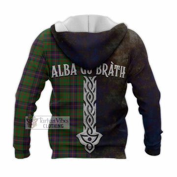 Cochrane Tartan Family Crest Knitted Hoodie Alba Gu Brath Be Brave Lion Ancient Style - Tartan Vibes Clothing