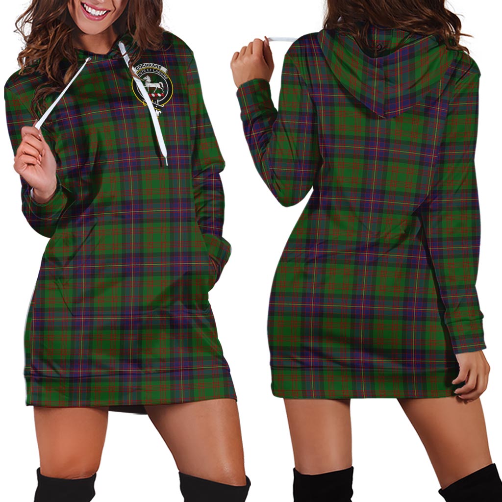 Cochrane Tartan Hoodie Dress with Family Crest - Tartan Vibes Clothing