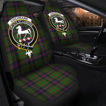 Cochrane Tartan Car Seat Cover with Family Crest - Tartan Vibes Clothing