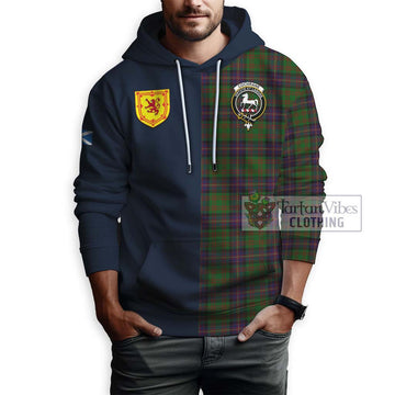 Cochrane Tartan Hoodie Alba with Scottish Lion Royal Arm Half Style