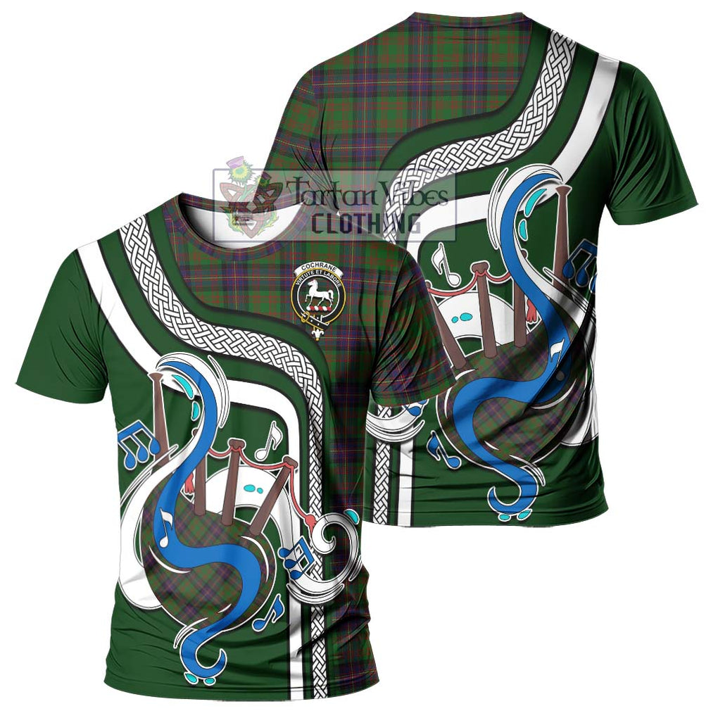 Cochrane Tartan T-Shirt with Epic Bagpipe Style - Tartanvibesclothing Shop