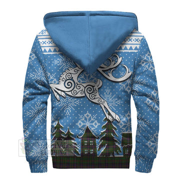 Cochrane Clan Christmas Sherpa Hoodie Celtic Reindeer Style