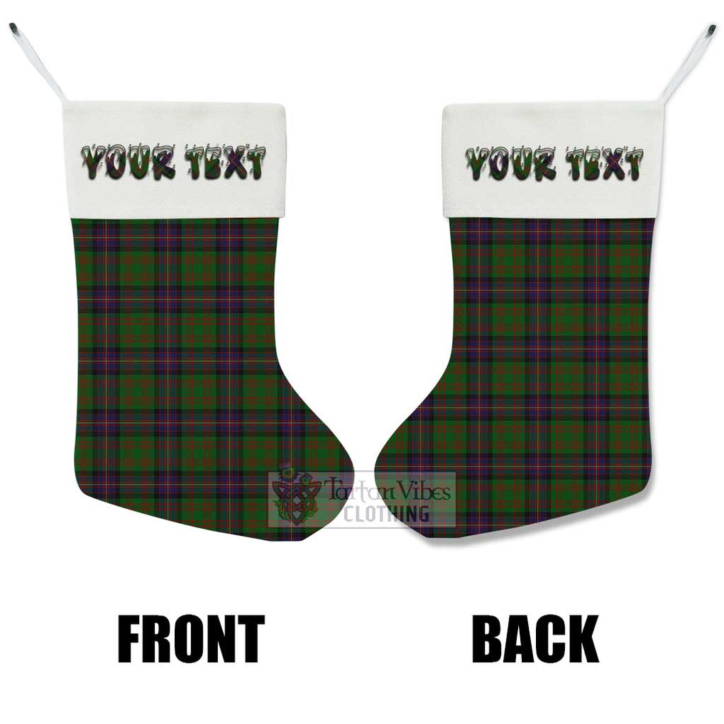 Tartan Vibes Clothing Cochrane Tartan Christmas Stocking with Personalized Text