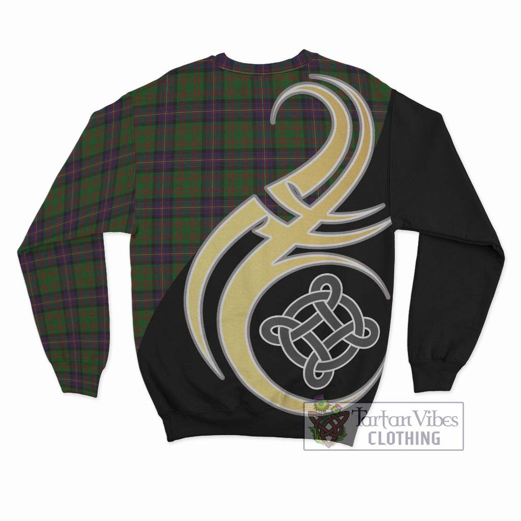 Cochrane Tartan Sweatshirt with Family Crest and Celtic Symbol Style - Tartan Vibes Clothing