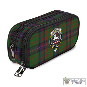 Cochrane Tartan Pen and Pencil Case with Family Crest