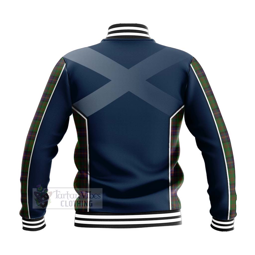 Tartan Vibes Clothing Cochrane Tartan Baseball Jacket with Family Crest and Scottish Thistle Vibes Sport Style