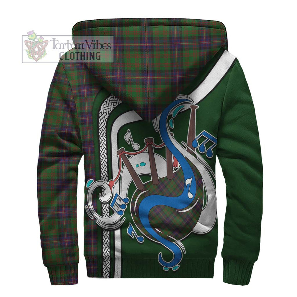 Cochrane Tartan Sherpa Hoodie with Epic Bagpipe Style - Tartanvibesclothing Shop