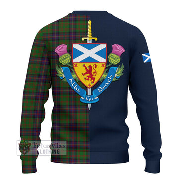 Cochrane Tartan Ugly Sweater with Scottish Lion Royal Arm Half Style