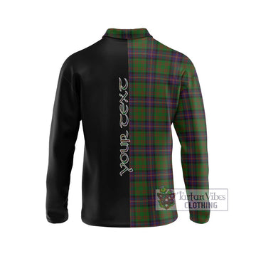 Cochrane Tartan Long Sleeve Polo Shirt with Family Crest and Half Of Me Style