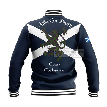 Cochrane Tartan Lion Rampant Baseball Jacket  Proudly Display Your Heritage with Alba Gu Brath and Clan Name