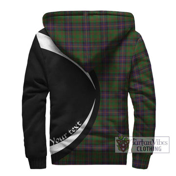 Cochrane Tartan Sherpa Hoodie with Family Crest Circle Style