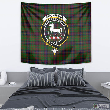 Cochrane Tartan Tapestry Wall Hanging and Home Decor for Room with Family Crest