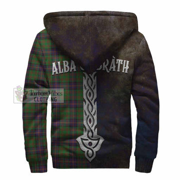 Cochrane Tartan Family Crest Sherpa Hoodie Alba Gu Brath Be Brave Lion Ancient Style - Tartan Vibes Clothing
