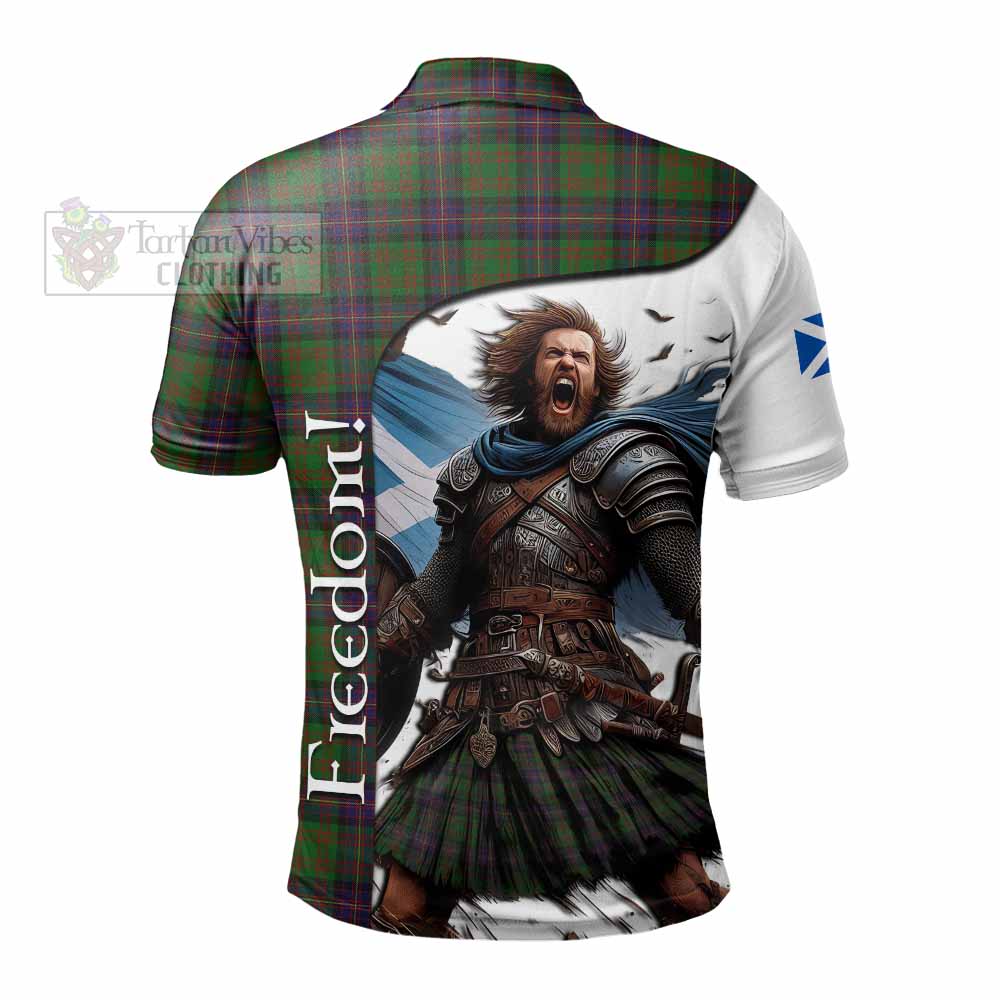 Tartan Vibes Clothing Cochrane Crest Tartan Polo Shirt Inspired by the Freedom of Scottish Warrior