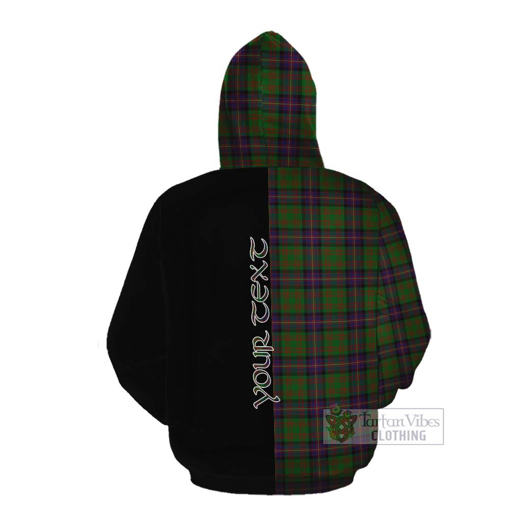 Tartan Vibes Clothing Cochrane Tartan Cotton Hoodie with Family Crest and Half Of Me Style