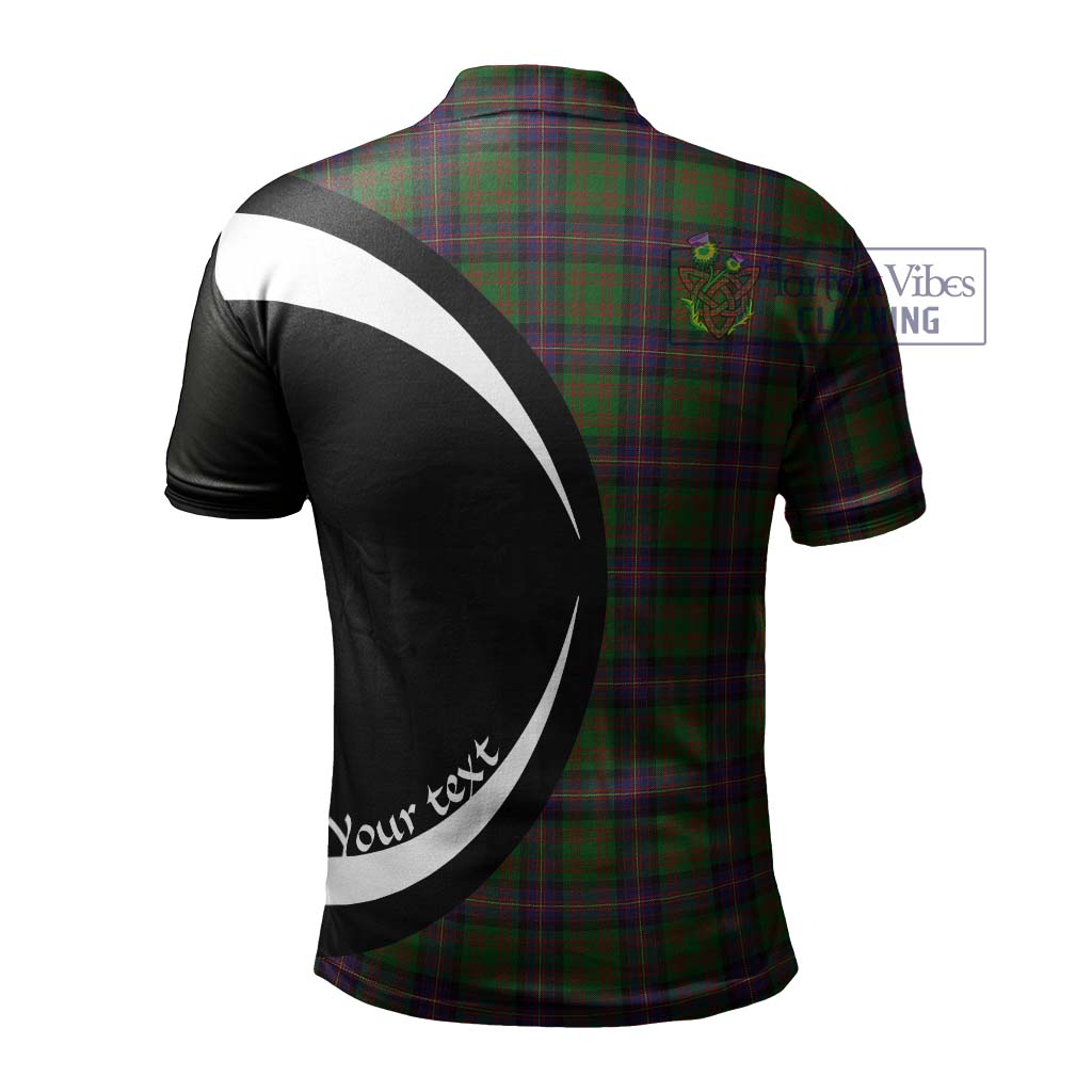 Cochrane Tartan Men's Polo Shirt with Family Crest Circle Style - Tartan Vibes Clothing