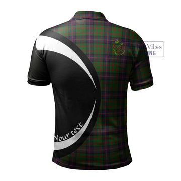 Cochrane Tartan Men's Polo Shirt with Family Crest Circle Style