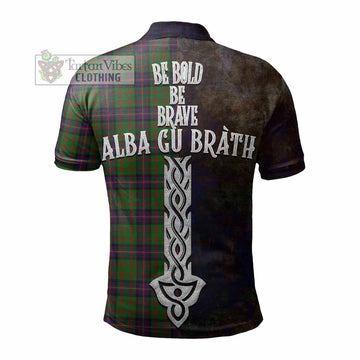 Cochrane Tartan Family Crest Polo Shirt Alba Gu Brath Be Brave Lion Ancient Style - Tartan Vibes Clothing