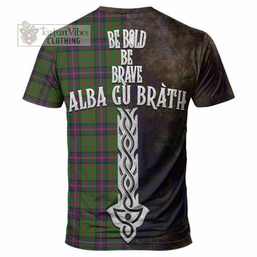 Cochrane Tartan Family Crest T-Shirt Alba Gu Brath Be Brave Lion Ancient Style - Tartan Vibes Clothing