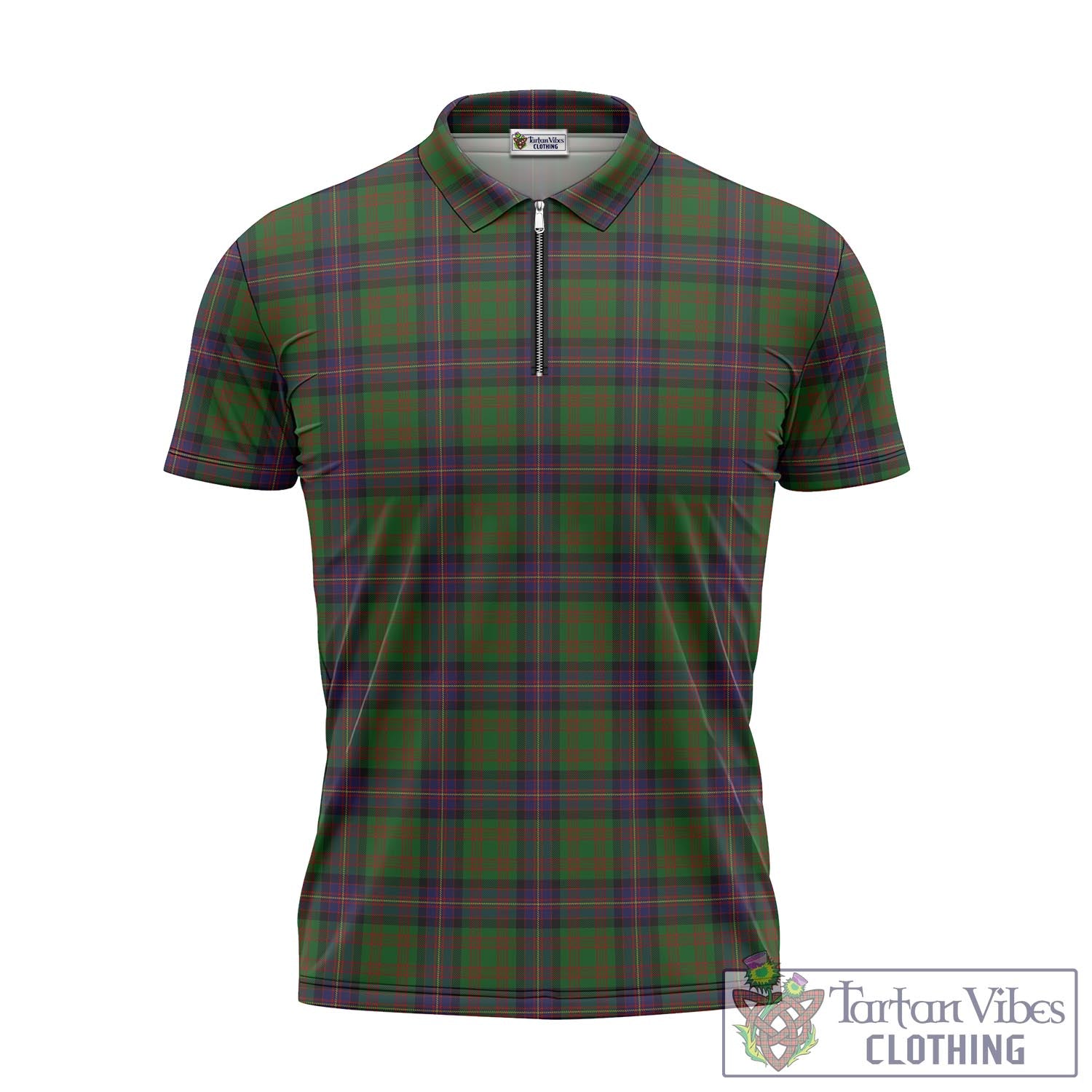 Tartan Vibes Clothing Cochrane Tartan Zipper Polo Shirt