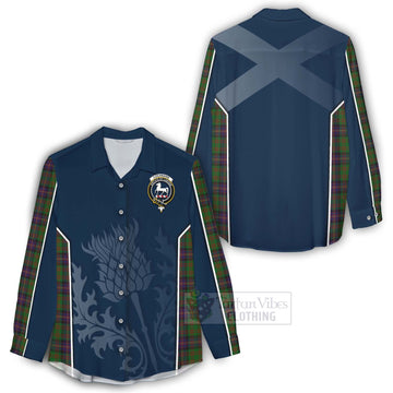 Cochrane Tartan Women's Casual Shirt with Family Crest and Scottish Thistle Vibes Sport Style