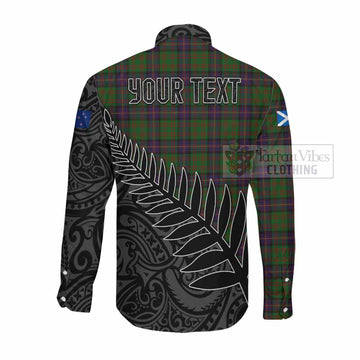 Cochrane Crest Tartan Long Sleeve Button Shirt with New Zealand Silver Fern Half Style