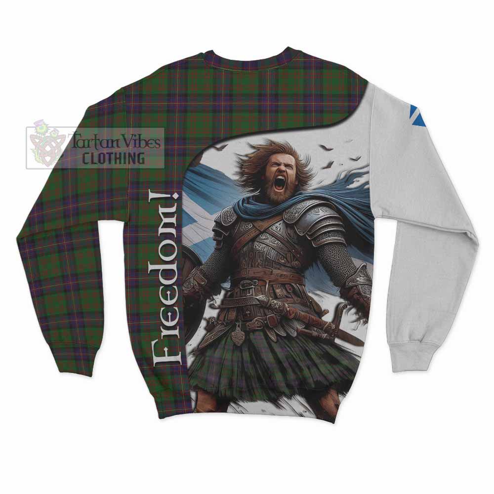 Tartan Vibes Clothing Cochrane Crest Tartan Sweatshirt Inspired by the Freedom of Scottish Warrior