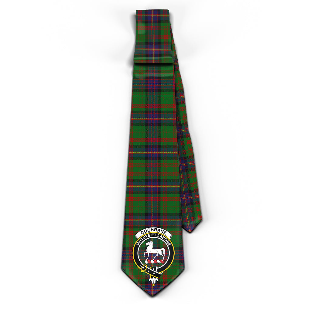 Cochrane Tartan Classic Necktie with Family Crest - Tartan Vibes Clothing