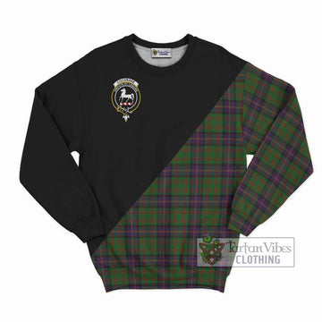 Cochrane Tartan Sweatshirt with Family Crest and Military Logo Style