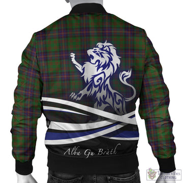 Cochrane Tartan Bomber Jacket with Alba Gu Brath Regal Lion Emblem