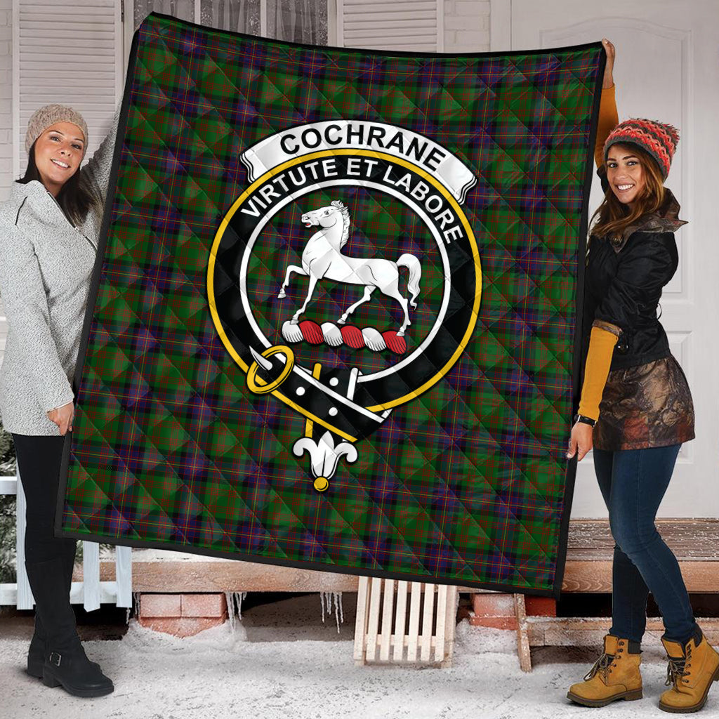 cochrane-tartan-quilt-with-family-crest