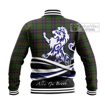 Cochrane Tartan Baseball Jacket with Alba Gu Brath Regal Lion Emblem