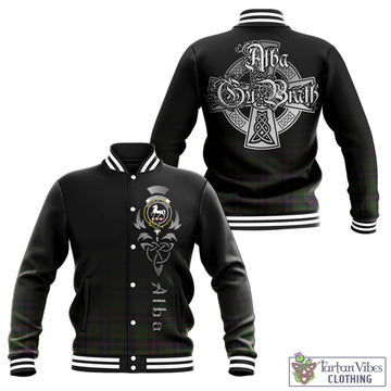 Cochrane Tartan Baseball Jacket Featuring Alba Gu Brath Family Crest Celtic Inspired