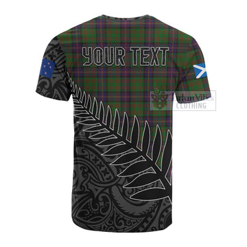 Cochrane Crest Tartan Cotton T-shirt with New Zealand Silver Fern Half Style